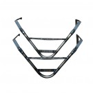 Cycle Wing Bracket Front Wing Stays For Billet Aluminium Upright - Black (Pair)